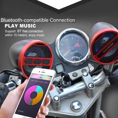 MT473 Waterproof Motorcycle MP3 Player Amplifier Loudspeake 12V Music Player FM Radio Stereo Bluetooth-compatible Speaker